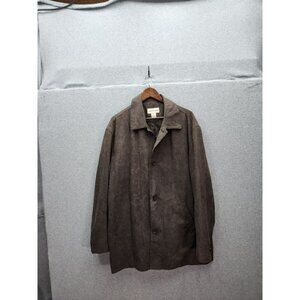 Pronto Uomo Mens XL Brown Suede-Look Jacket